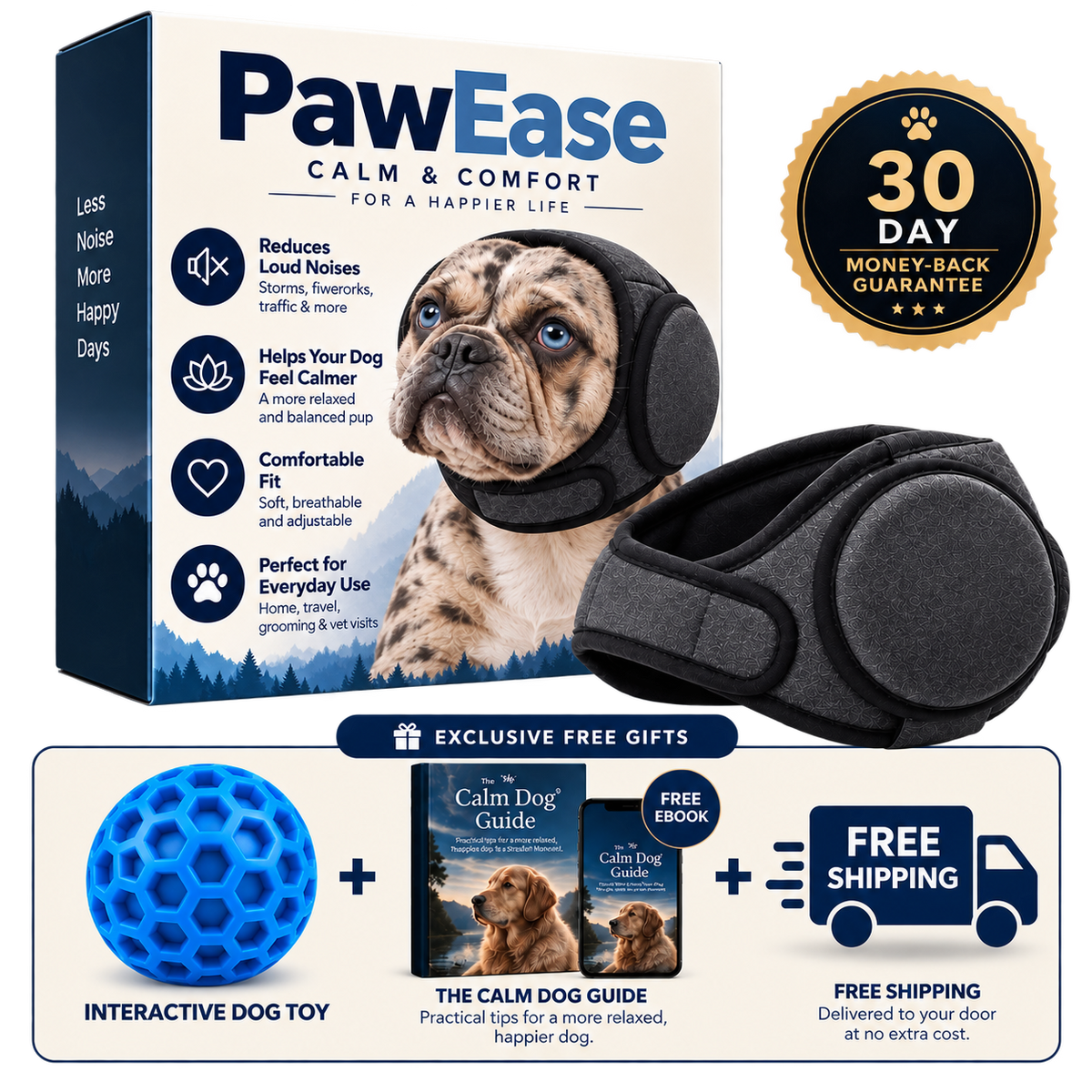 PawEase™ Calming Ear Wrap